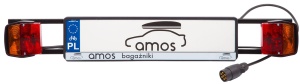 Рамка под гос-номер с задними фонарями AMOS