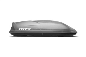 Автомобильный бокс CYBORT CarNet, 186x86x46 см, серый матовый, 460 л с быстросъемным креплением