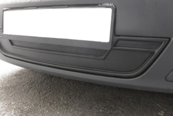 Зимняя заглушка решетки переднего бампера (ABS) LADA Largus 2012-2020