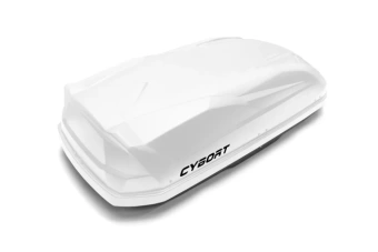 Автомобильный бокс CYBORT CarNet, 186x86x46 см, белый матовый, 460 л с быстросъемным креплением