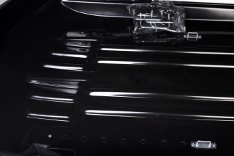 Автомобильный бокс Diamond 440, 182x83x42 см, серый матовый, двухсторонний.