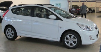 Рейлинги APS Hyundai Solaris (2011-2017) черный