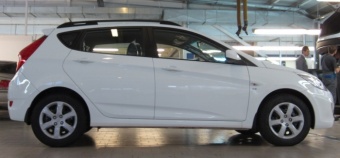 Рейлинги APS Hyundai Solaris (2011-2017) серый