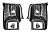 Внутренняя облицовка задних фонарей (2 шт) (ABS) RENAULT Logan 2014- (07030403)