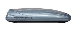 Автомобильный бокс Terra Drive 500, 205x79x36 см, серый глянцевый, 500 л