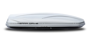 Автомобильный бокс Terra Drive 500, 205x79x36 см, серый матовый, 500 л
