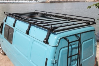 Багажник для ГАЗ 3321, 2705 (Газель) - грузовая платформа (без сетки)
