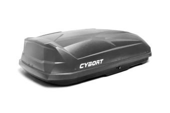 Автомобильный бокс CYBORT CarNet, 186x86x46 см, серый матовый, 460 л с быстросъемным креплением