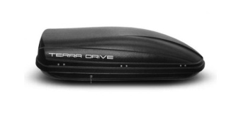 Автомобильный бокс Terra Drive 440, 175x85x44 см, черный матовый, 440 л