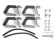 Установочный комплект DELTA на РЕНО Дастер, 2015 - г.в.,серебристый, рейки 1,2м., арт. D-011-215