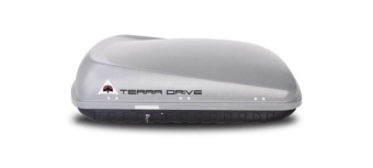 Автомобильный бокс Terra Drive 420, 152x100x43 см, серый матовый, 420 л