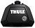 Комплект упоров THULE Evo 710410 для автомобилей с обычными рейлингами (с замками)